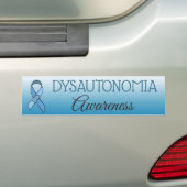Dysautonomia POTS Awareness Ribbon Bumpersticker (Op auto)