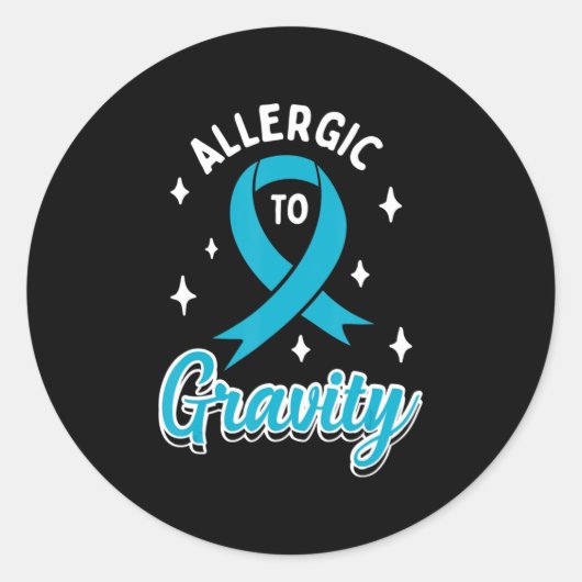 Dysautonomia POTS Awareness T-Shirt40 Ronde Sticker (Voorkant)