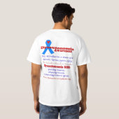 Dysautonomia SOS Awareness T-shirt (Achterkant volledig)
