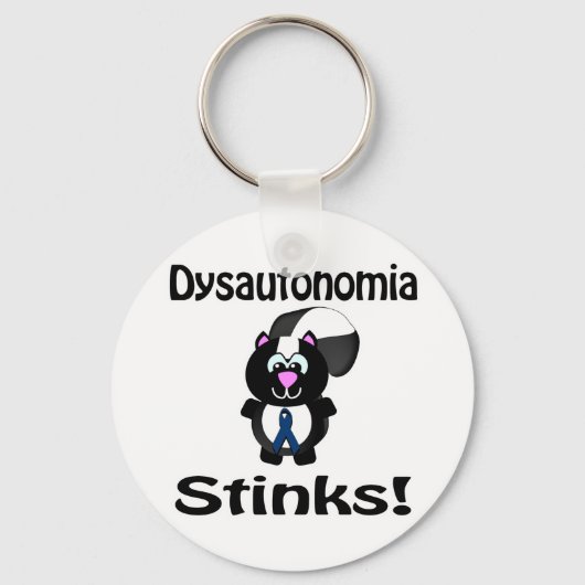 Dysautonomia Stinks Skunk Awareness Design Sleutelhanger (Voorkant)