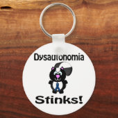 Dysautonomia Stinks Skunk Awareness Design Sleutelhanger (Voorkant)