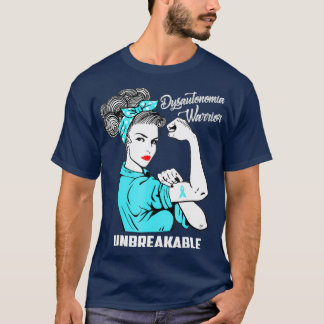 Dysautonomia Warrior Unbreekable Awareness Gift T-shirt