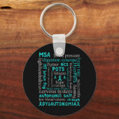 Dysautonomie Bewustheid Maand dysautonomie patiënt Sleutelhanger (Voorkant)