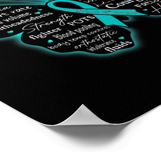 Dysautonomie Bewustmaking POTS HyperPOTS NCS Maand Poster (Hoek)