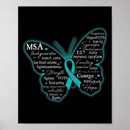 Dysautonomie Bewustmaking POTS HyperPOTS NCS Maand Poster (Voorkant)