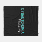 Dysautonomie Bewustmakingsmaand POTS HyperPOTS NCS Fleece Deken (Voorkant (Horizontaal))