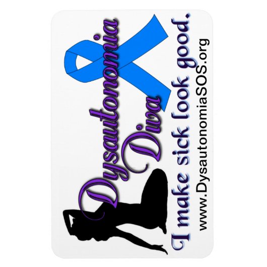 Dysautonomie Diva Magneet (Verticaal)