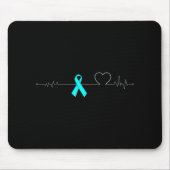 Dysautonomie Heartbeat Pulse EKG NCS Sterke POTS Muismat (Voorkant)