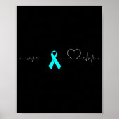 Dysautonomie Heartbeat Pulse EKG NCS Sterke POTS Poster (Voorkant)