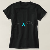Dysautonomie Heartbeat Pulse EKG NCS Sterke POTS T-shirt (Design voorkant)
