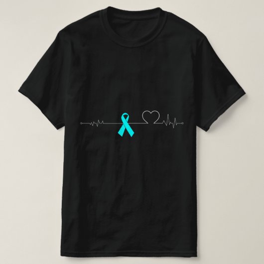 Dysautonomie Heartbeat Pulse EKG NCS Sterke POTS T-shirt (Design voorkant)