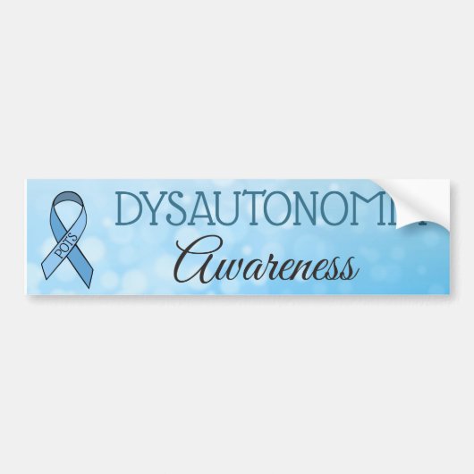 Dysautonomie POTS-bewustzijnslint bumpersticker (Voorkant)