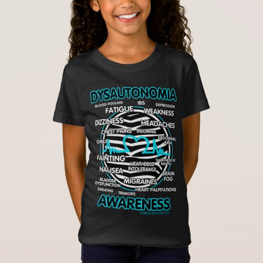 Dysautonomie Symptomen T-shirt (Voorkant)