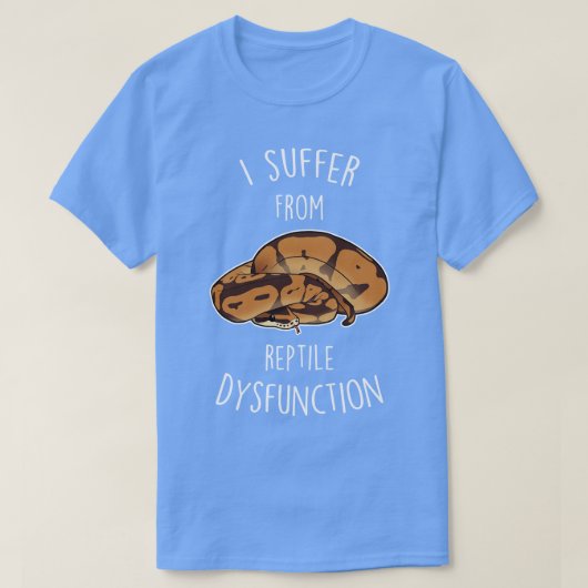 Dysfunctie van kogelpython-reptiel t-shirt (Design voorkant)