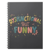 Dysfunctional but funny notitieboek (Voorkant)