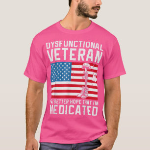 Dysfunctioneel veteraan t-shirt