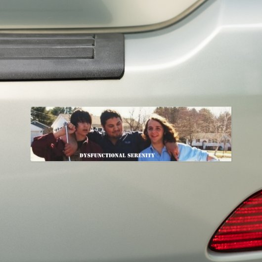 Dysfunctionele Bumpersticker (Op auto)