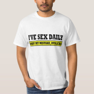 Dyslectische grap t-shirt