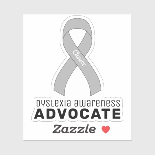 Dyslexia Awareness Advocate Vinyl Sticker (Vel)