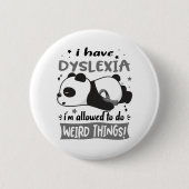 Dyslexia Awareness Month Ribbon Giften Ronde Button 5,7 Cm (Voorkant)