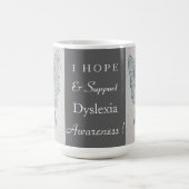 Dyslexia Awareness Ribbon Angel Custom Mok (Center)