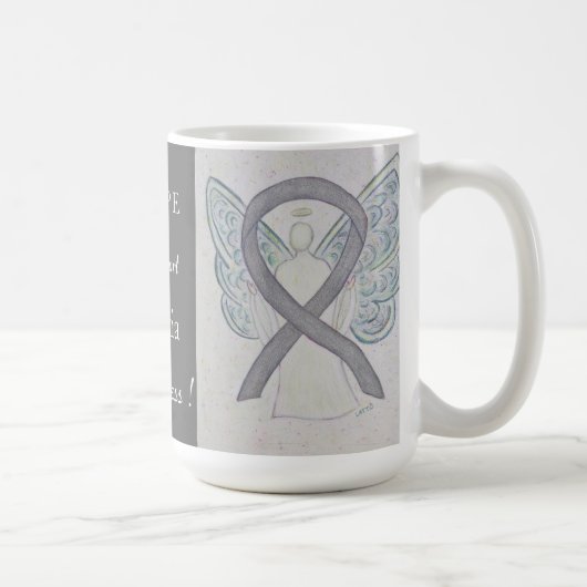 Dyslexia Awareness Ribbon Angel Custom Mok (Rechts)