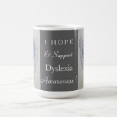 Dyslexia Awareness Ribbon Angel Custom Mok (Center)