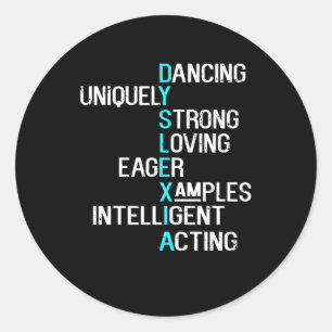 Dyslexia Bewustmakingsmaand, oktober Ronde Sticker