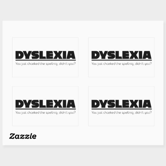 Dyslexia Mispelling Sticker (Vel)
