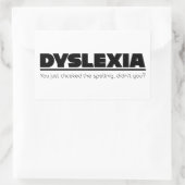 Dyslexia Mispelling Sticker (Tas)
