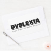 Dyslexia Mispelling Sticker (Envelop)