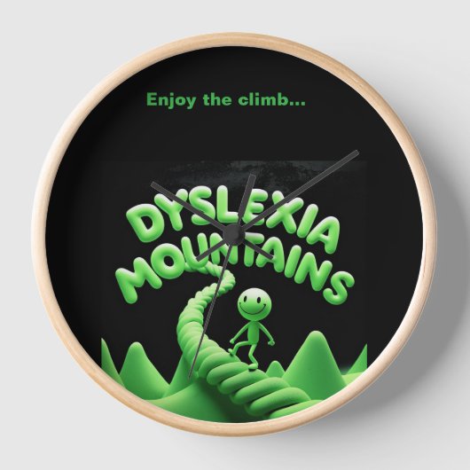 Dyslexia Mountains - Geniet van de klim! motivatie (Voorkant)