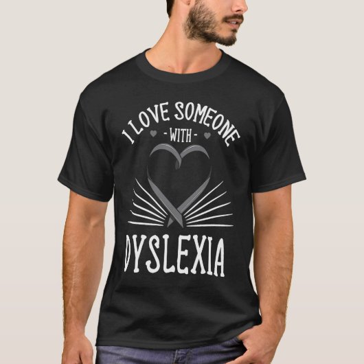 Dyslexia Ribbon Learning Disability Vision Problem T-shirt (Voorkant)