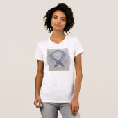 Dyslexia Silver Awareness Ribbon Angel Shirt (Voorkant volledig)