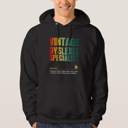 Dyslexia Specialist Appreciation Week Back to Scho Hoodie (Voorkant)