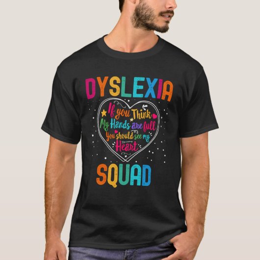Dyslexia Squad Appreciation Week Back to School He T-shirt (Voorkant)