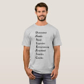 Dyslexic Acrostic Poem T-shirt (Voorkant volledig)