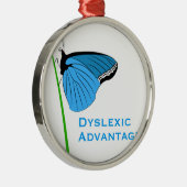 Dyslexic Advantage Metalen Ornament (Rechts)
