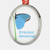 Dyslexic Advantage Metalen Ornament (Links)
