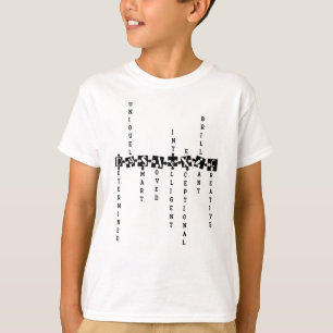 Dyslexic Awareness, Inspiration Dislexia Word Art T-shirt