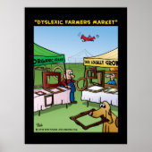 "Dyslexic Farmers Market" Poster (Voorkant)