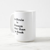 Dyslexic Mug - No, I didn't read the book Koffiemok (Voorkant links)