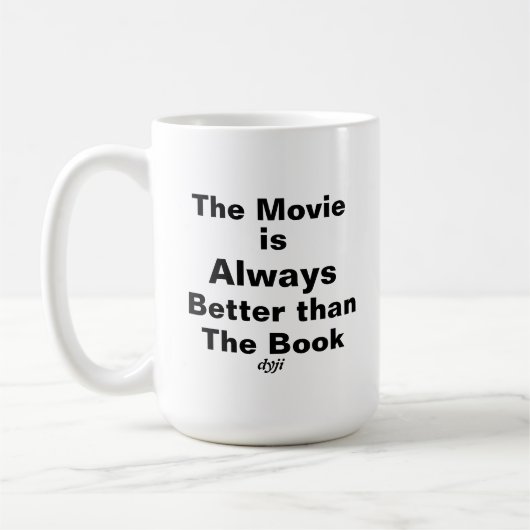 Dyslexic Mug - No, I didn't read the book Koffiemok (Links)