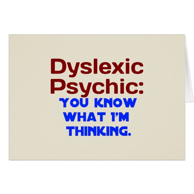 Dyslexic Psychic (Voorkant Horizontaal)