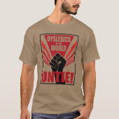 Dyslexica van de wereld ontbinden! sovjetpropagand t-shirt (Voorkant)