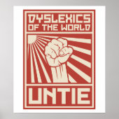 Dyslexica van de WereldUNTIE Poster (Voorkant)