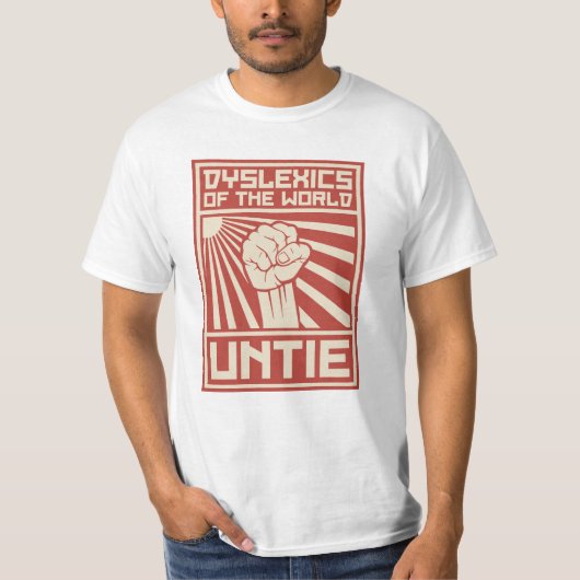 Dyslexica van de WereldUNTIE T-shirt (Voorkant)