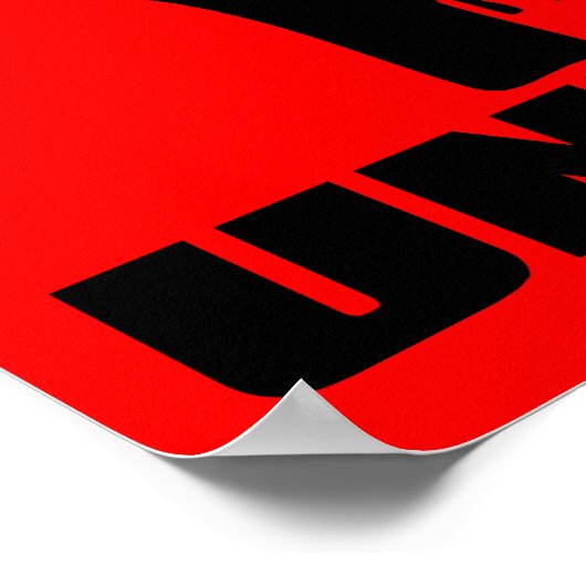 Dyslexics Untie Funny Poster Sign (Hoek)