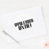 Dyslexics Untie sticker vel (Envelop)