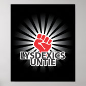 Dyslexics verenigen! poster (Voorkant)